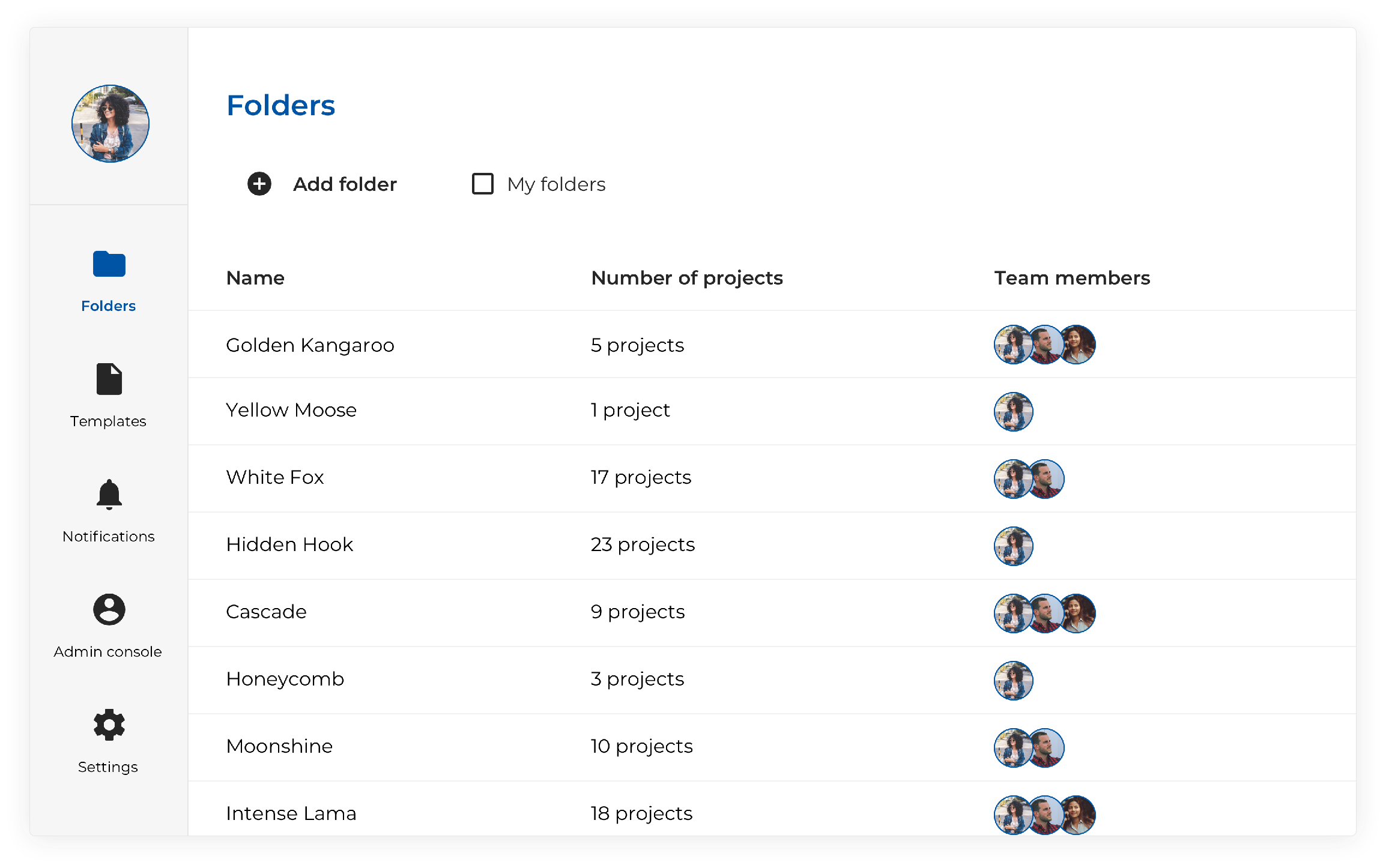 list of projects